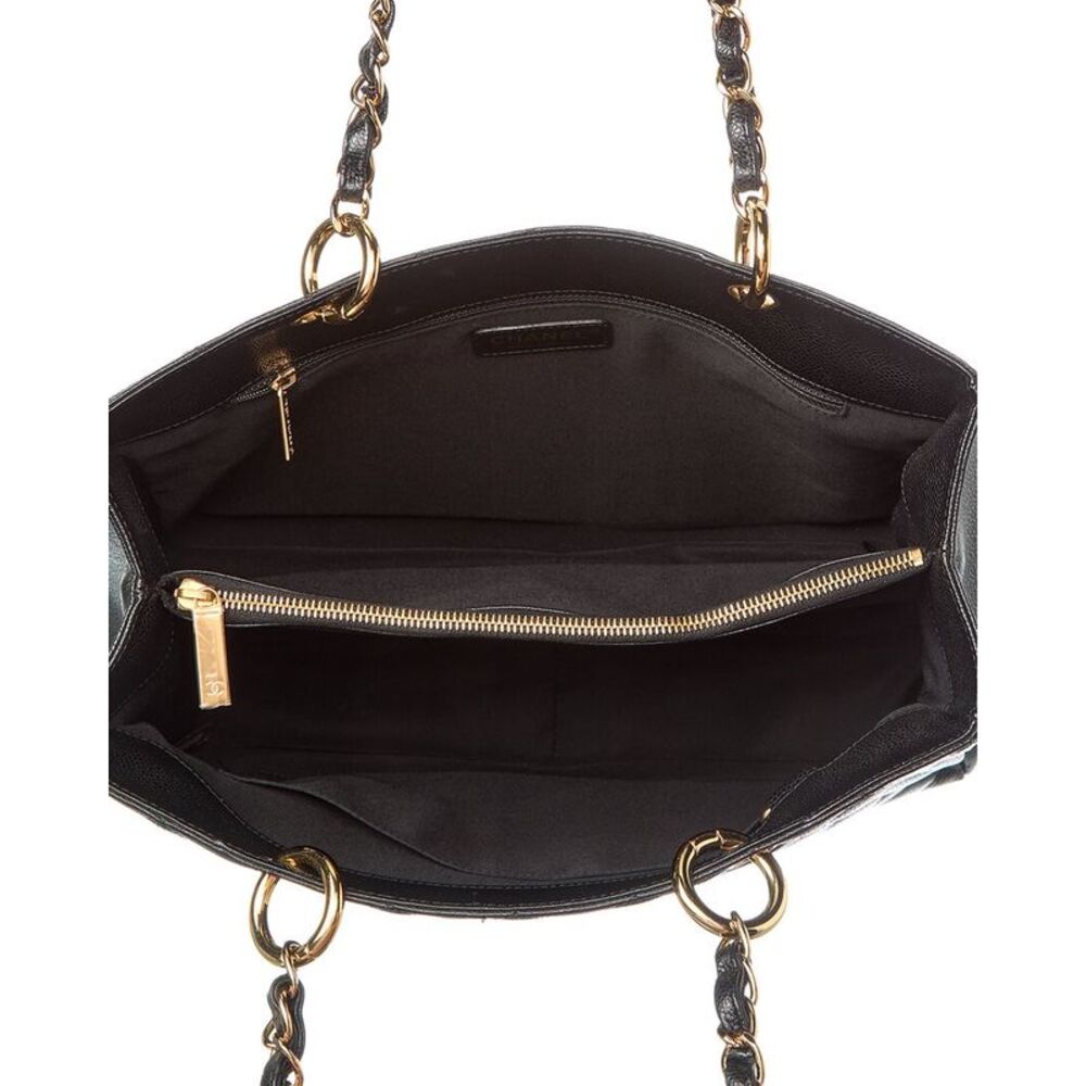 Chanel Black Caviar Leather Grand Shopping Tote (Authentic Pre-Loved) - Picture 4 of 5
